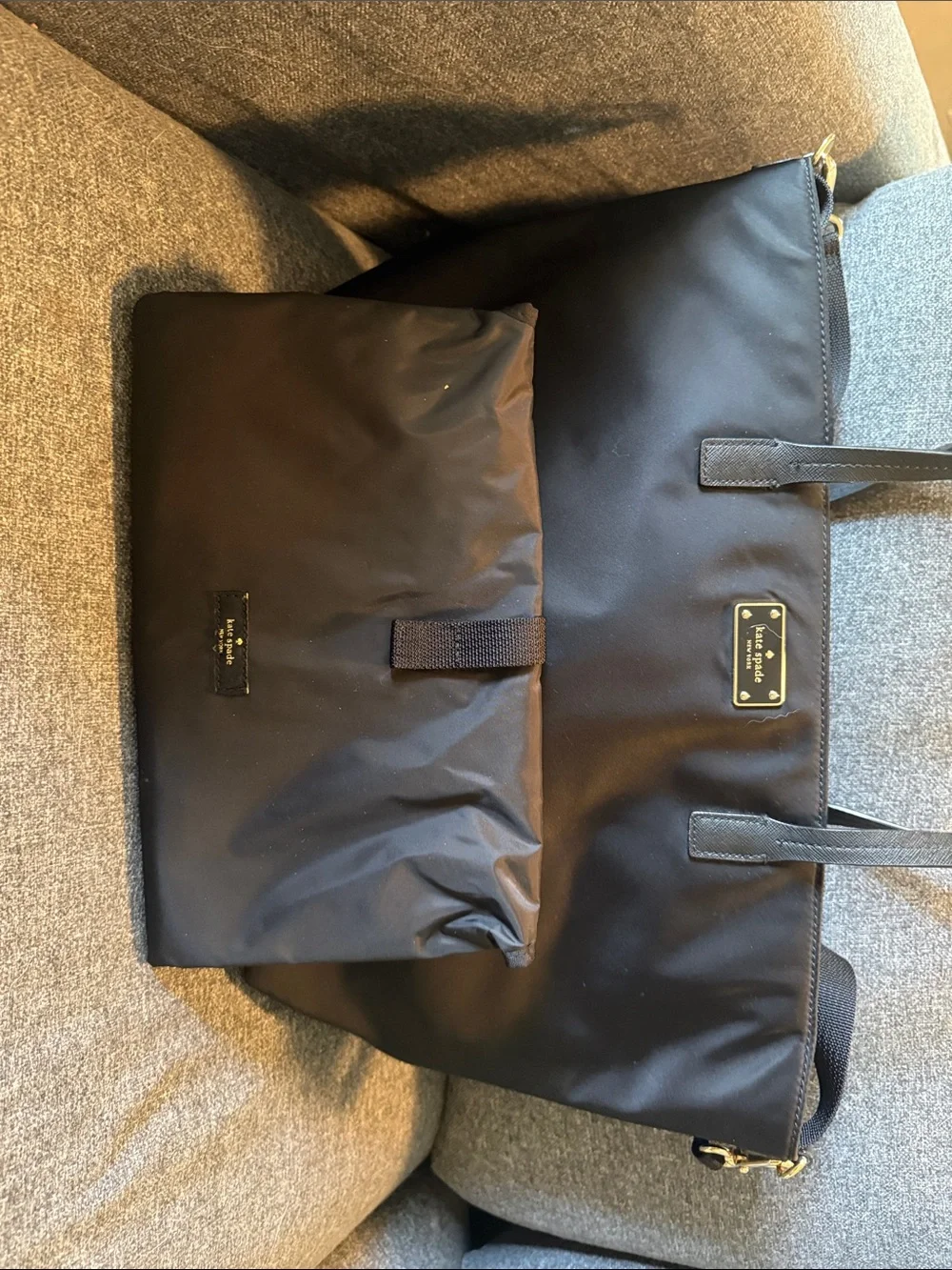 Kate Spade New York Black Nylon Baby Bag